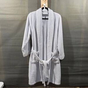 My Pillow Sleepwear Women’s Robe Size Medium Blue Midi Long Sleeve / Read Desc